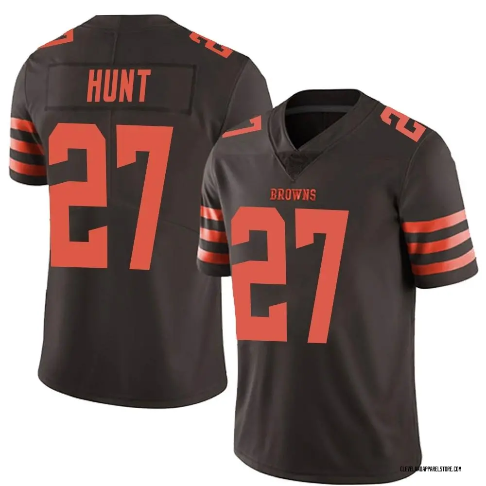 Kareem Hunt Men's Limited Brown Cleveland Browns Color Rush Jersey -  Cleveland Store